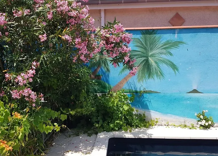 Appart Independant, 1 Lit Deux Personnes Et 1 Appoint Piscine Jardin Direct Gare Aeroport Et Jardin